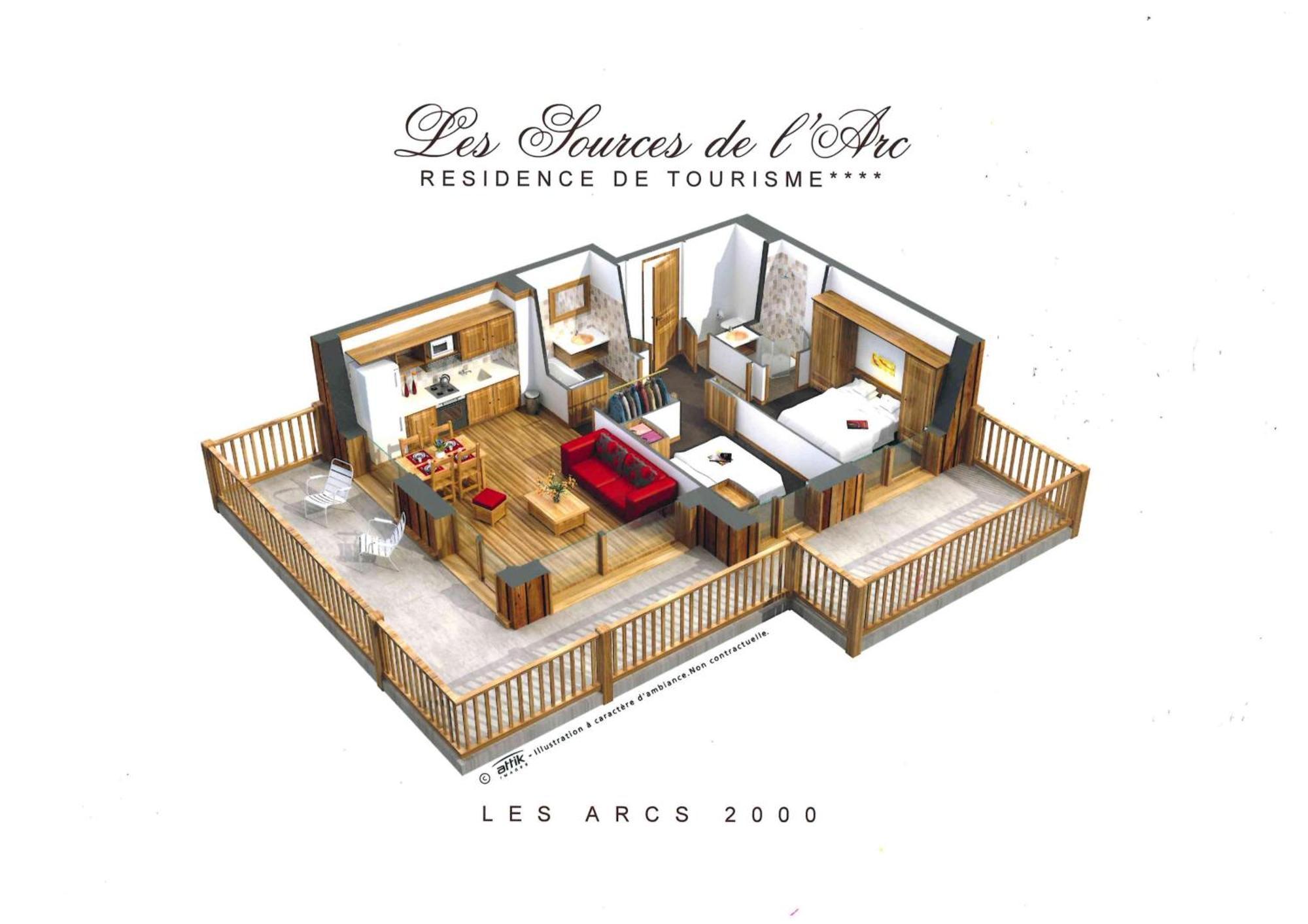 Chalet Des Neiges -La Source Des Arcs Les Arcs  Habitación foto